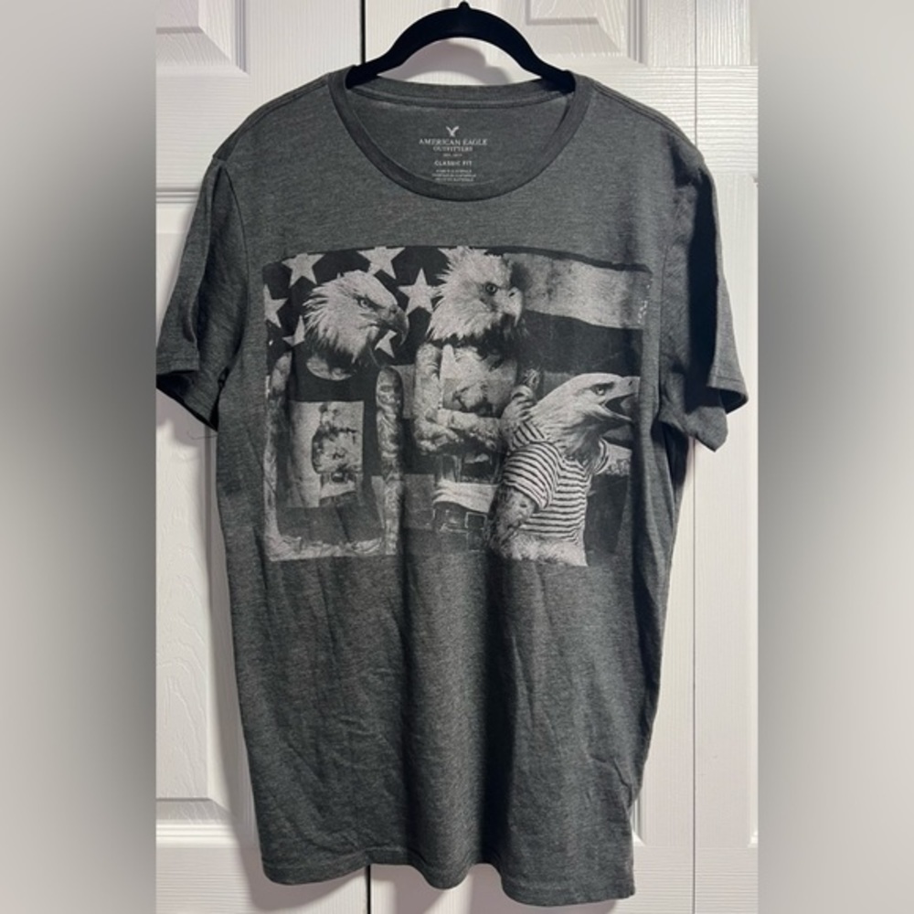 American Eagle Gray Eagle Men's T-Shirt